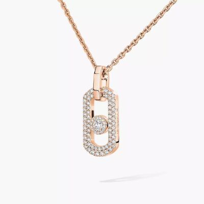 Collier Messika So Move en or rose et diamants