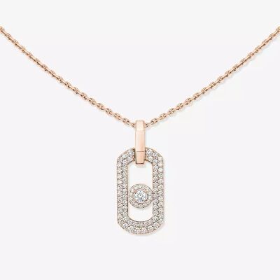 Collier Messika So Move en or rose et diamants
