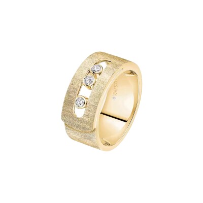 Bague Messika Move Noa Ciselé GM en or jaune et diamant