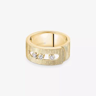 Bague Messika Move Noa Ciselé GM en or jaune et diamant
