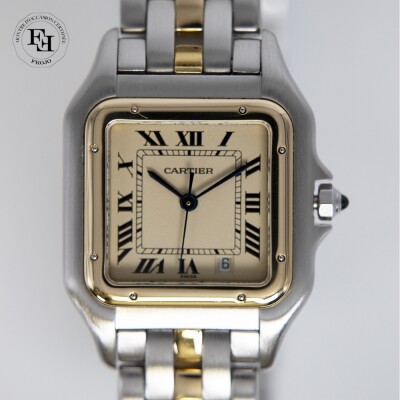 Montre Cartier Panthère Moyen Modèle or et acier