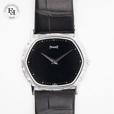 Montre Piaget extra-plate or blanc