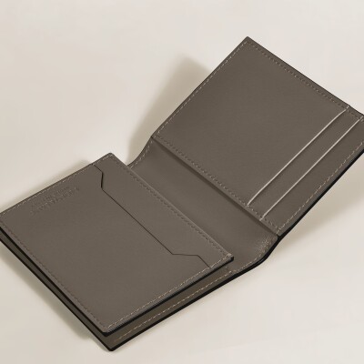 Porte-cartes Montblanc 4CC en cuir Corteccia kaki