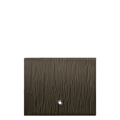 Portefeuille Montblanc 6CC en cuir corteccia sfumato Kaki