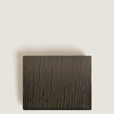 Portefeuille Montblanc 6CC en cuir corteccia sfumato Kaki