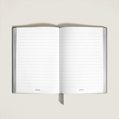 Carnet Montblanc moyen format en cuir sartorial, pages lignées