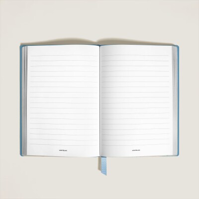Carnet Montblanc moyen format en cuir sartorial, pages lignées