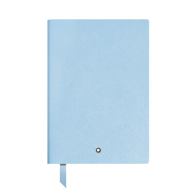 Carnet Montblanc moyen format en cuir sartorial, pages lignées