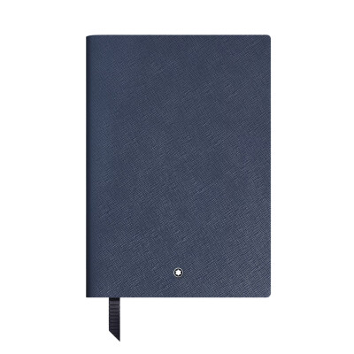 Carnet Montblanc moyen format en cuir sartorial, pages lignées