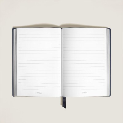 Carnet Montblanc moyen format en cuir sartorial, pages lignées