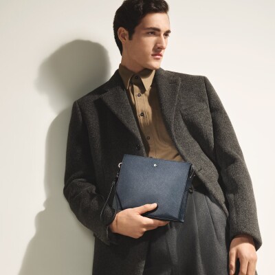 Pochette Montblanc en cuir Sartorial