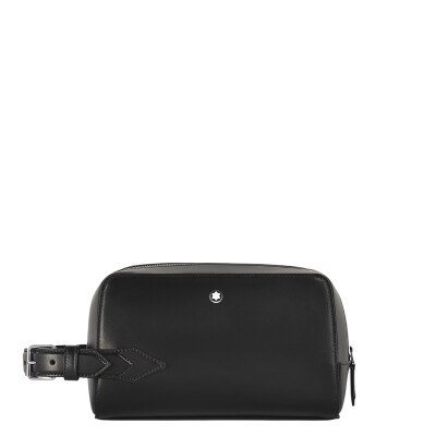 Trousse de toilette Montblanc en cuir Meisterstück noir