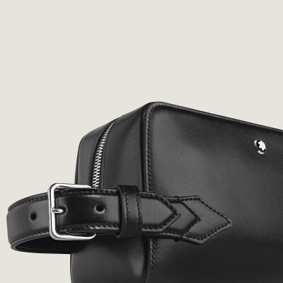 Trousse de toilette Montblanc en cuir Meisterstück noir