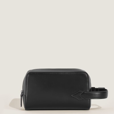 Trousse de toilette Montblanc en cuir Meisterstück noir