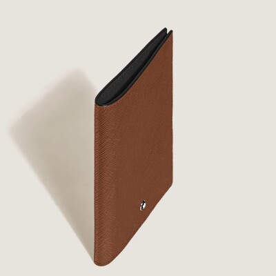 Porte-passeport Montblanc en cuir sartorial fauve
