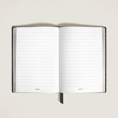 Carnet Montblanc moyen format en cuir embossé croco, pages lignées
