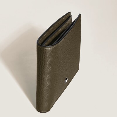 Portefeuille Montblanc 6CC en cuir sartorial