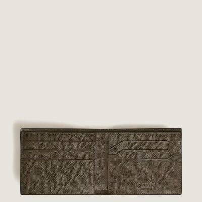 Portefeuille Montblanc 6CC en cuir sartorial
