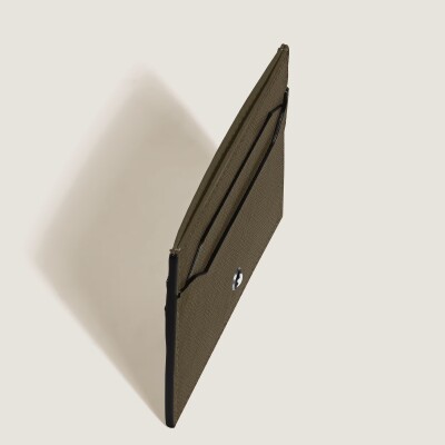 Porte-carte 5CC en cuir sartorial kaki