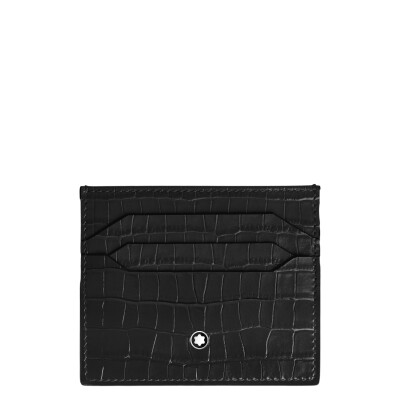 Porte-cartes 6CC Montblanc en cuir embossé croco
