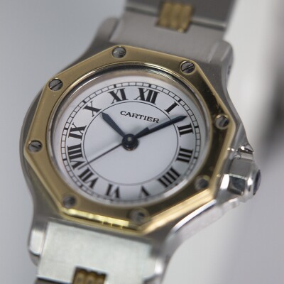 Montre Cartier Santos Ronde or jaune