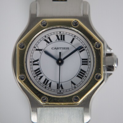 Montre Cartier Santos Ronde or jaune