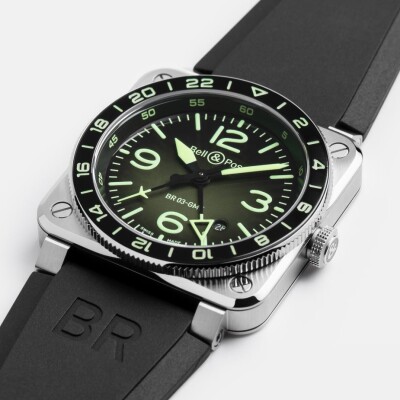 Montre Bell & Ross BR-03 GMT GREEN LUM