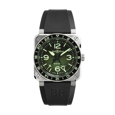 Montre Bell & Ross BR-03 GMT GREEN LUM