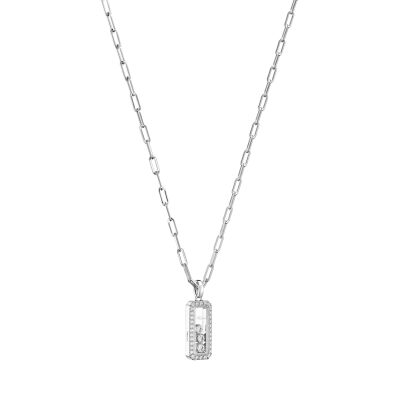 Pendentif Chopard Happy Diamonds en or blanc et diamants