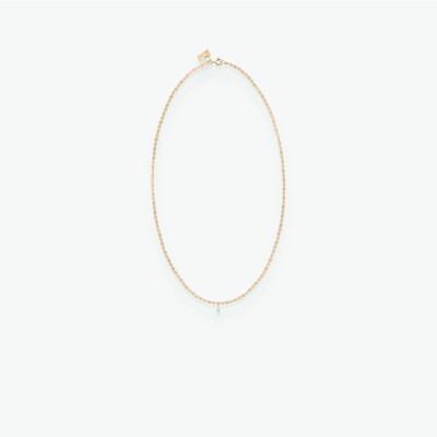 Collier Vanrycke Skin Tattoo en Or rose et 1 diamant
