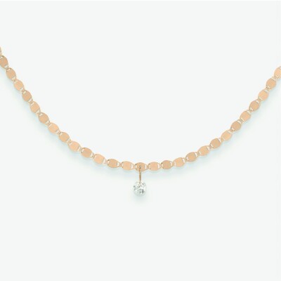 Collier Vanrycke Skin Tattoo en Or rose et 1 diamant