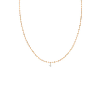 Collier Vanrycke Skin Tattoo en Or rose et 1 diamant