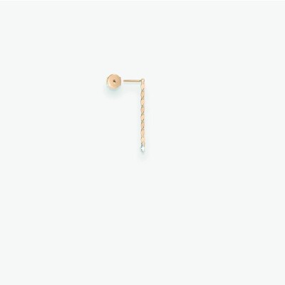 Monoboucle Vanrycke Skin Tattoo or rose et diamant