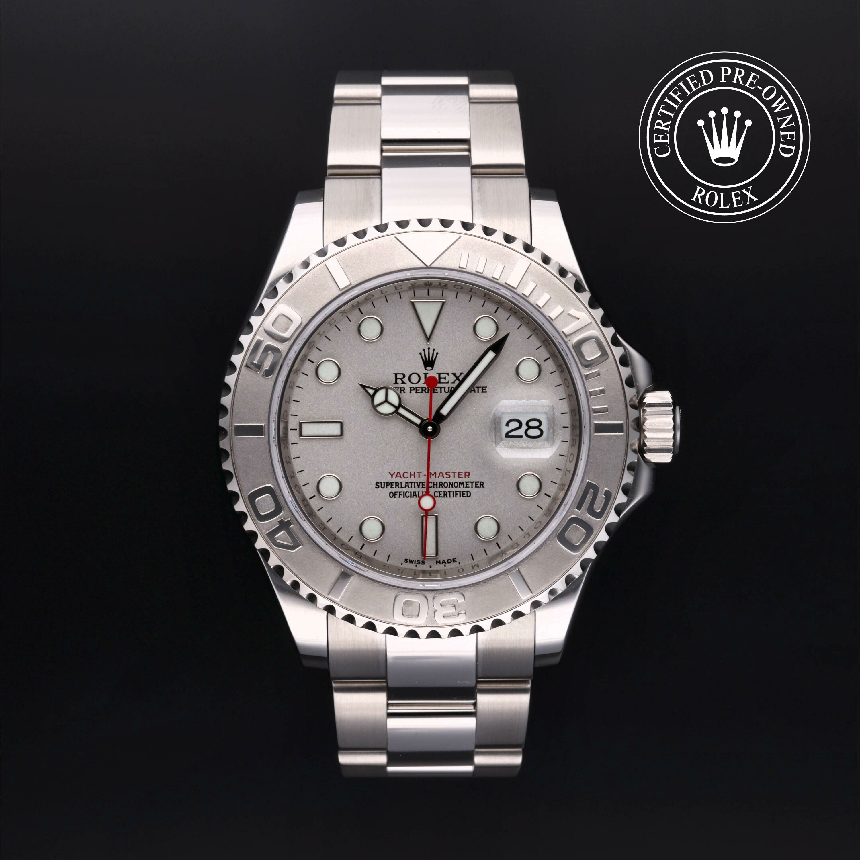 Rolex Yacht-Master 40 en Rolesium Platine M16622-0004 chez Frojo
