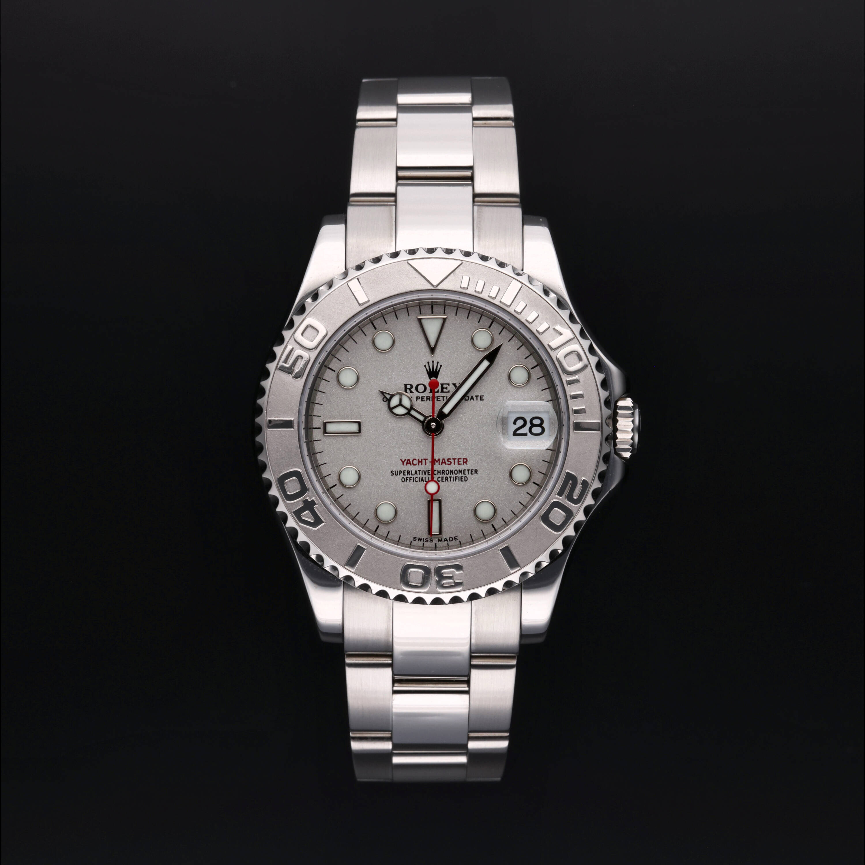 Rolex Yacht‑Master 35 en Rolesium Platine M168622-0005 chez Frojo