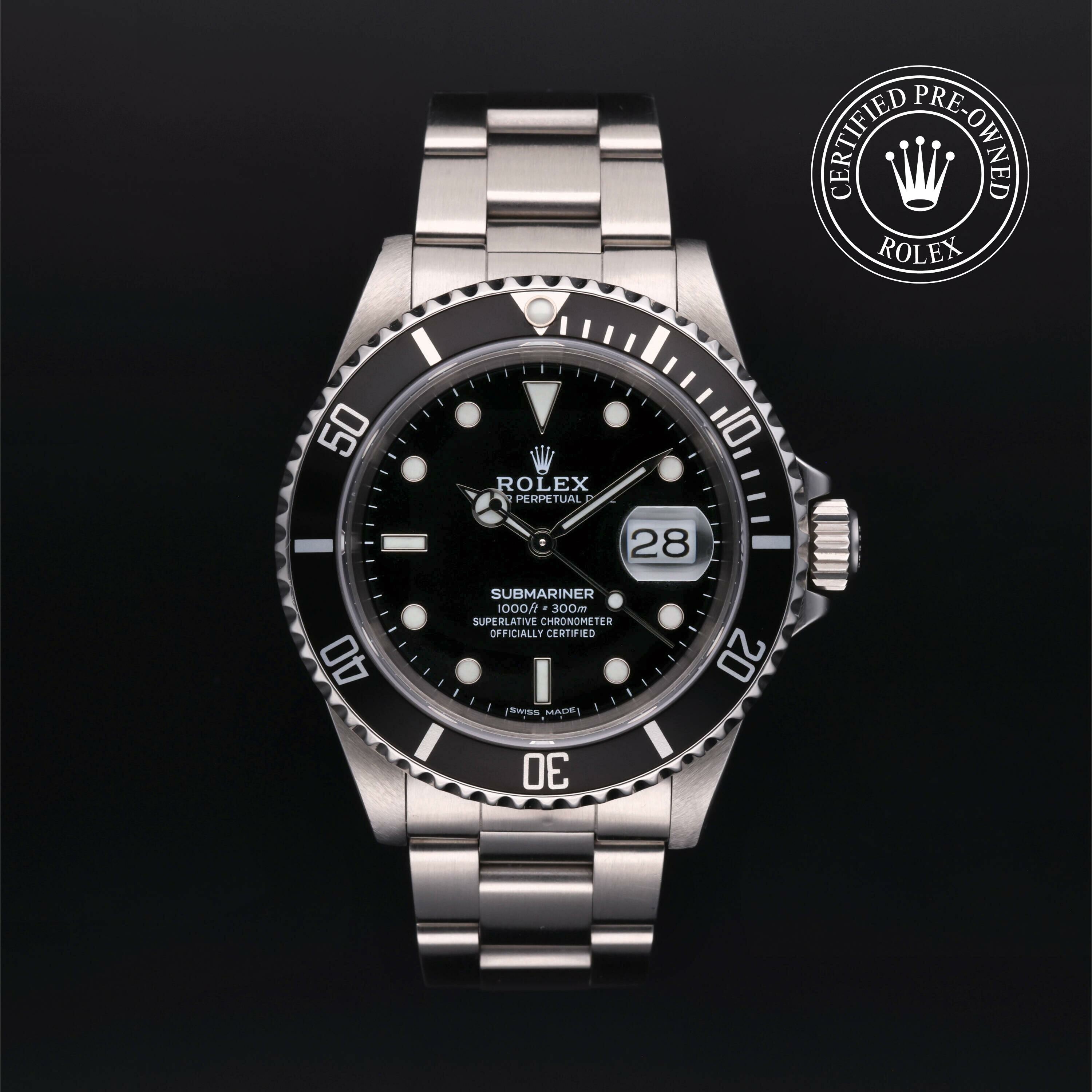 Rolex Submariner Date en Acier M16610-0004 chez Frojo