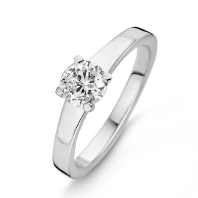 Solitaire Diamant Or Blanc