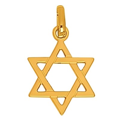 Pendentif Etoile de David Or Jaune