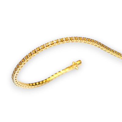 Bracelet C&C Gioielli Rivière de Diamants, Or Jaune