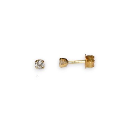 Boucles D'oreilles Puces Diamants 0,090 ct, Or Jaune