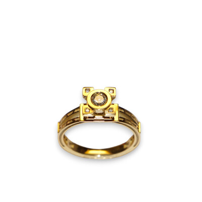 Bague French Kiss, Or Jaune Diamants