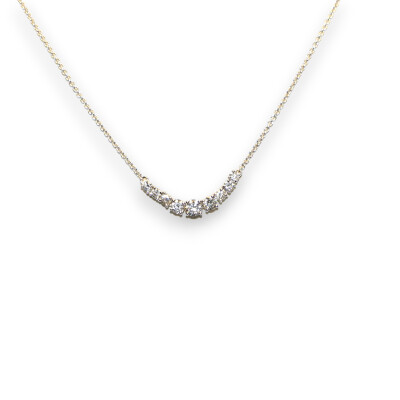 Collier Or Blanc, Diamants