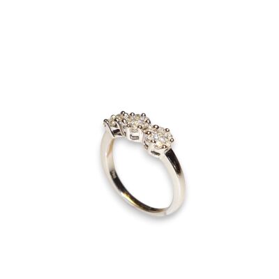 Bague Magic Setting, Or Blanc Diamants