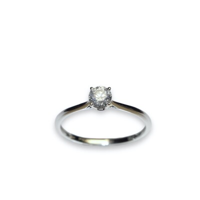 Solitaire Diamants, Or Blanc