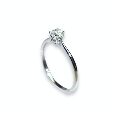 Solitaire Diamants, Or Blanc