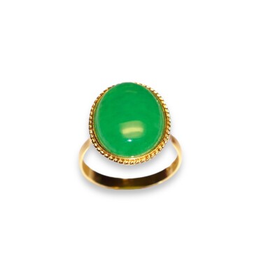 Bague Jade, Or Jaune