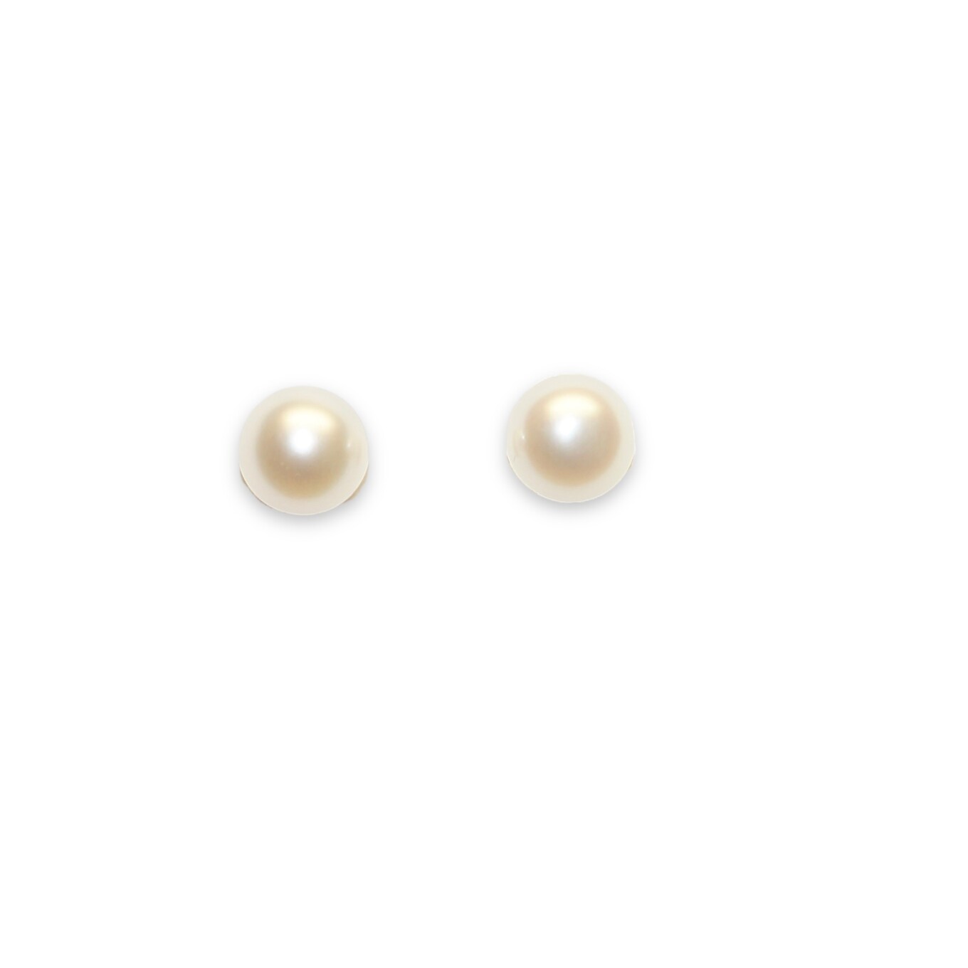 Boucles D’oreilles Perles D’eau Douces, Or Jaune
