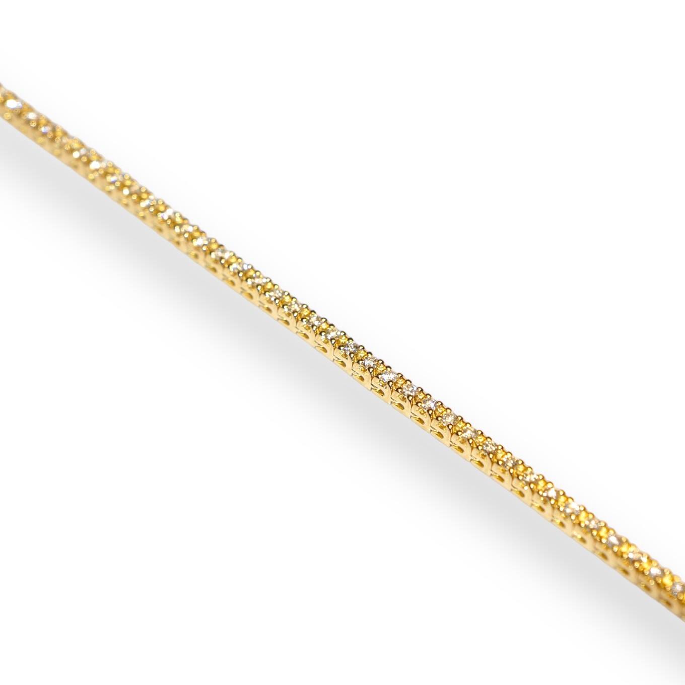 Bracelet Rivière de Diamants, Or Jaune