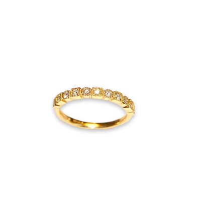 Bague Or Jaune et Diamants