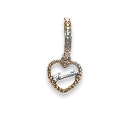 Charm Pandora, Cœur Pendant Family en Argent et Or